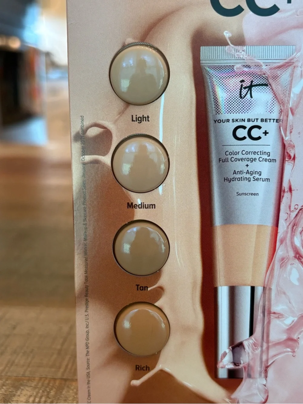 2 NEW It Cosmetics CC+ Full Coverage CREAM + Anti-Aging SERUM Sample CARDS!